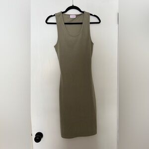 Pink Lily Ribbed Dress